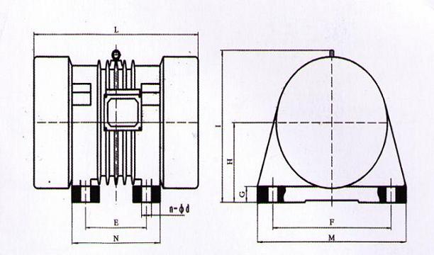 yzo振動(dòng)電機(jī)結(jié)構(gòu)圖