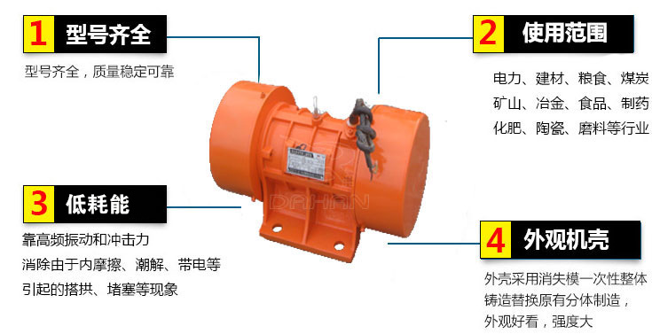 YZU振動電機(jī)特點(diǎn)